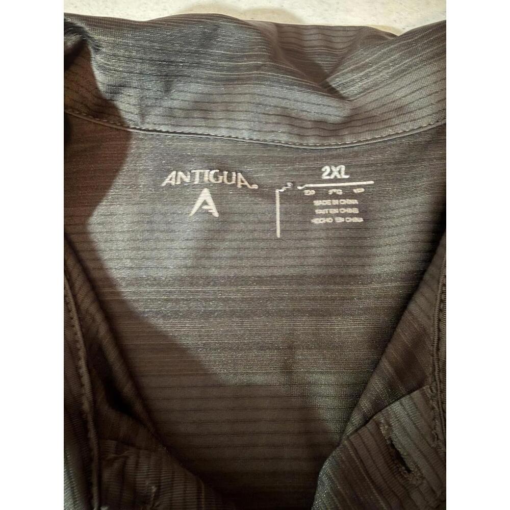 Antigua Cleveland Browns Golf Shirt Mens 2XL Gray Embroidered Polo - Picture 4 of 7